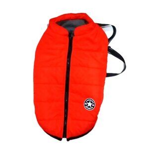 Fashion Sports Large Red Pet Dog Jacket w/Harness Winter Big Dog Puffer Size 4X